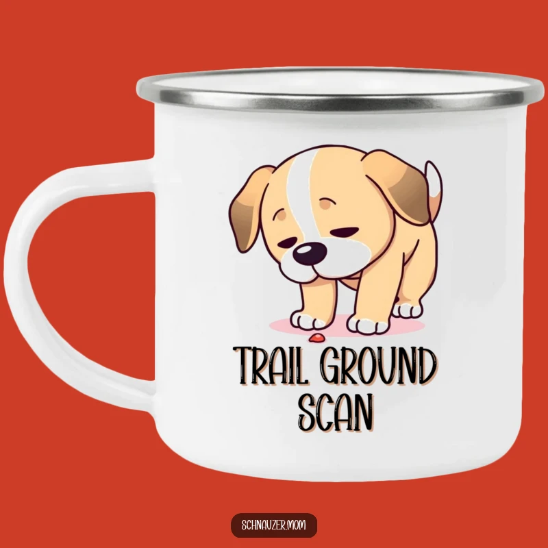 Funny Camping Mug: Focused Dog for Your Hilarious Outdoor Adventures!
