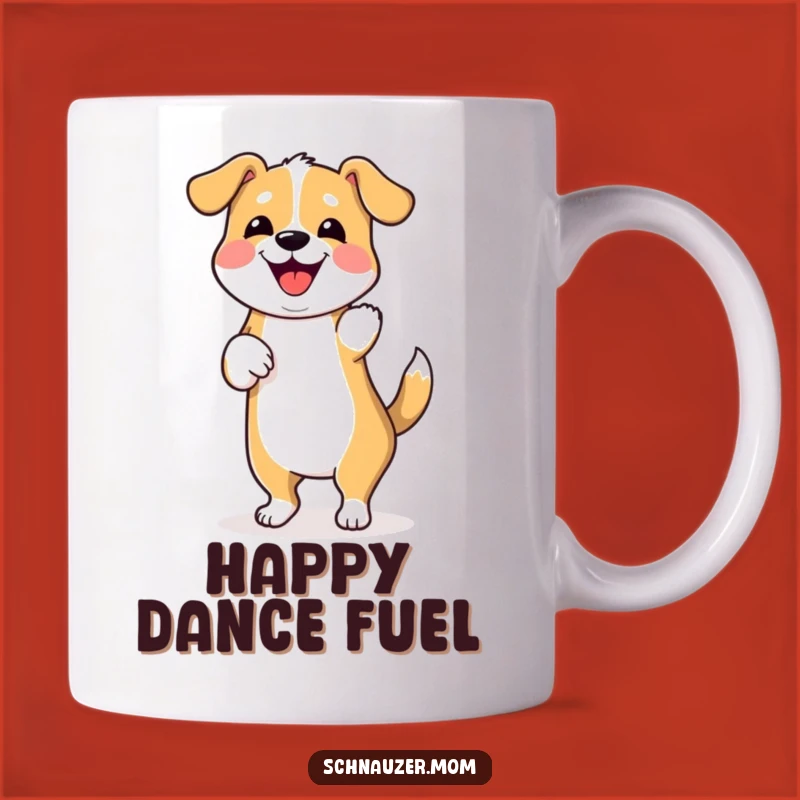 Funny Dancing Dog Wiggle Mug - Joyful Pup Celebration Gift for Dog Lovers