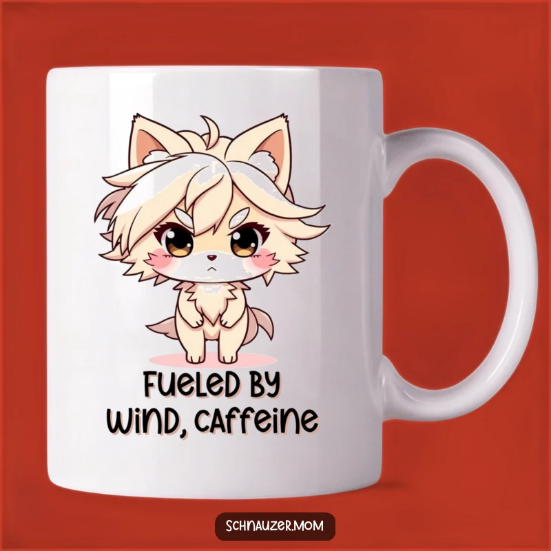 Funny Determined Mug: Windblown Character, Perfect Motivational Gift