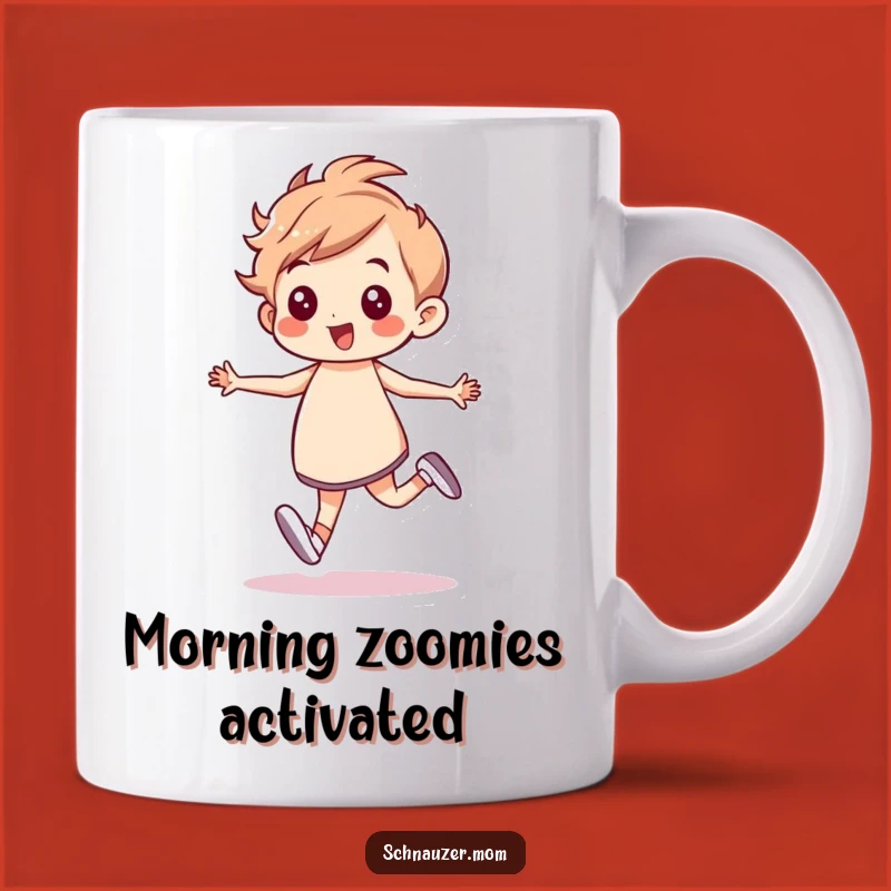 Funny Energetic Mug: Confident Prancing Character, Perfect Gift
