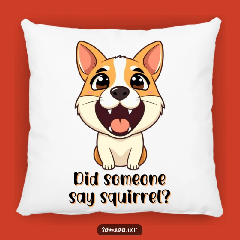 Funny Alert Dog Bark Pillow - Soft & Hilarious Watchful Decor Gift