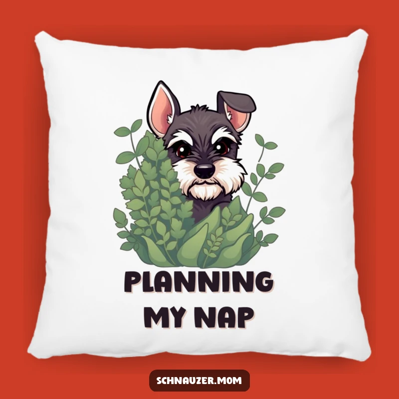 Soft Funny Schnauzer Peeking Pillow: Mischievous Dog's Hidden Surprise