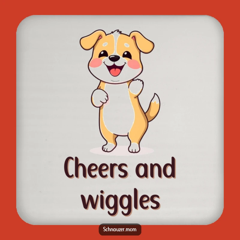 Funny Dancing Dog Wiggle Coaster - Hilarious Drink Protector for Joyful Homes