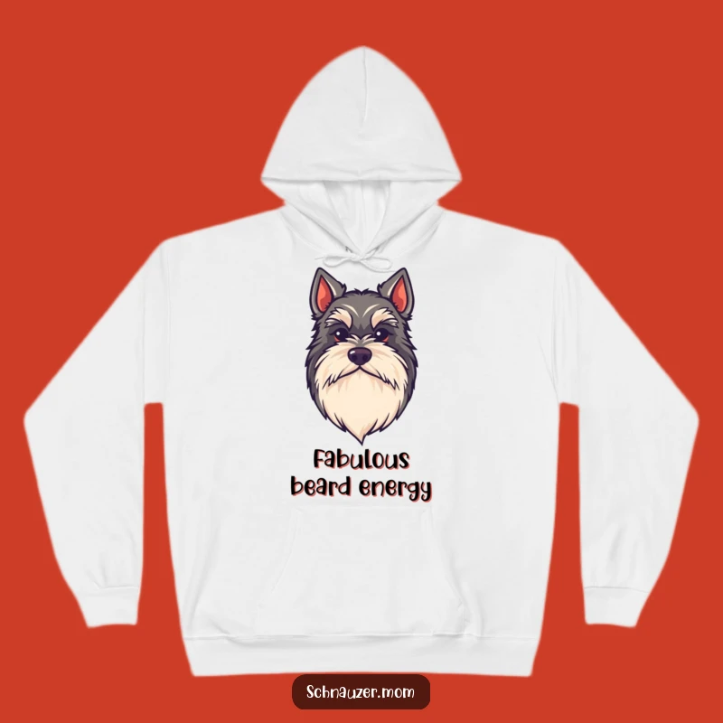 Cozy Funny Kawaii Schnauzer Beard Hoodie - Warm Stylish Dog Gift