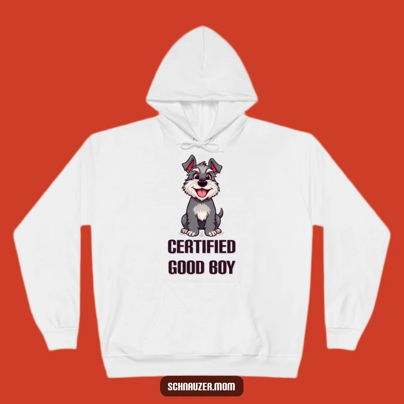 Funny Happy Schnauzer Hoodie: Cozy Comfort and Hilarious Dog Vibes!