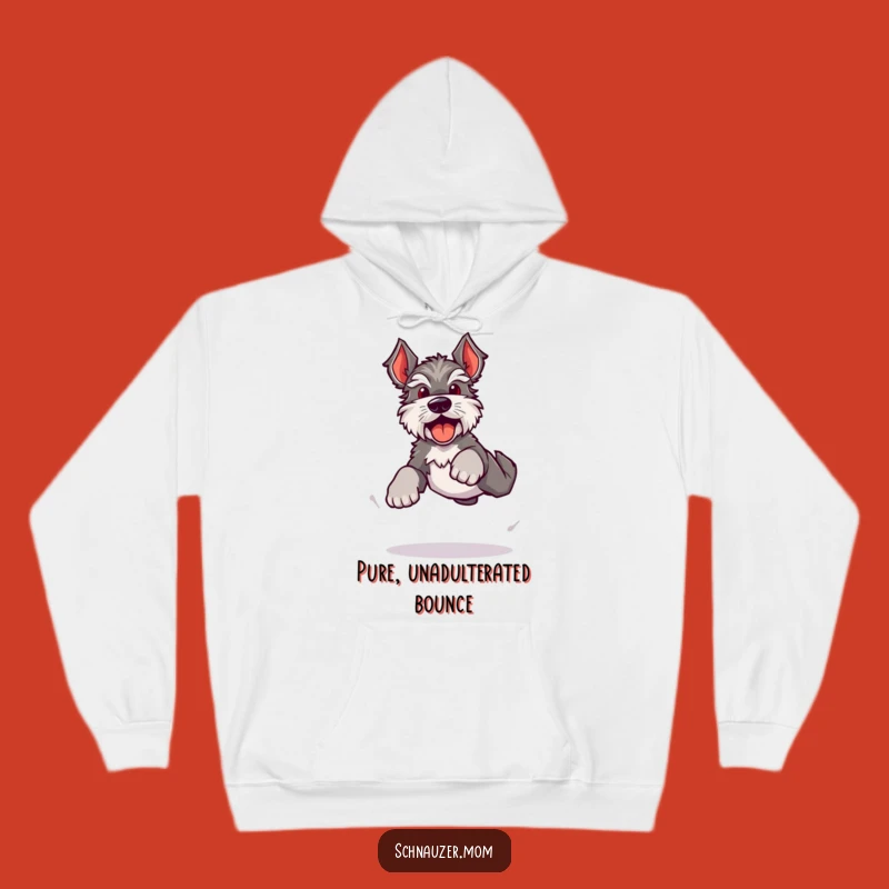 Funny Kawaii Schnauzer Hoodie: Cozy Energy, Happy Bark Warmth Gift