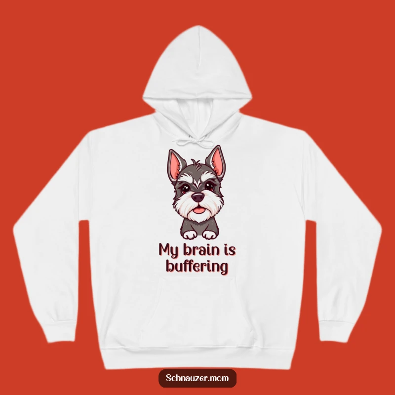 Funny Schnauzer Lady Hoodie - Quizzical Tilt, Cozy & Thoughtful Gift