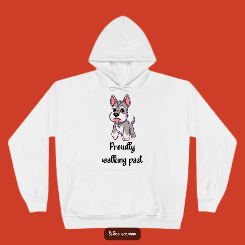 Funny Kawaii Schnauzer Hoodie - Proud Strut Stubby Tail Sweatshirt Gift