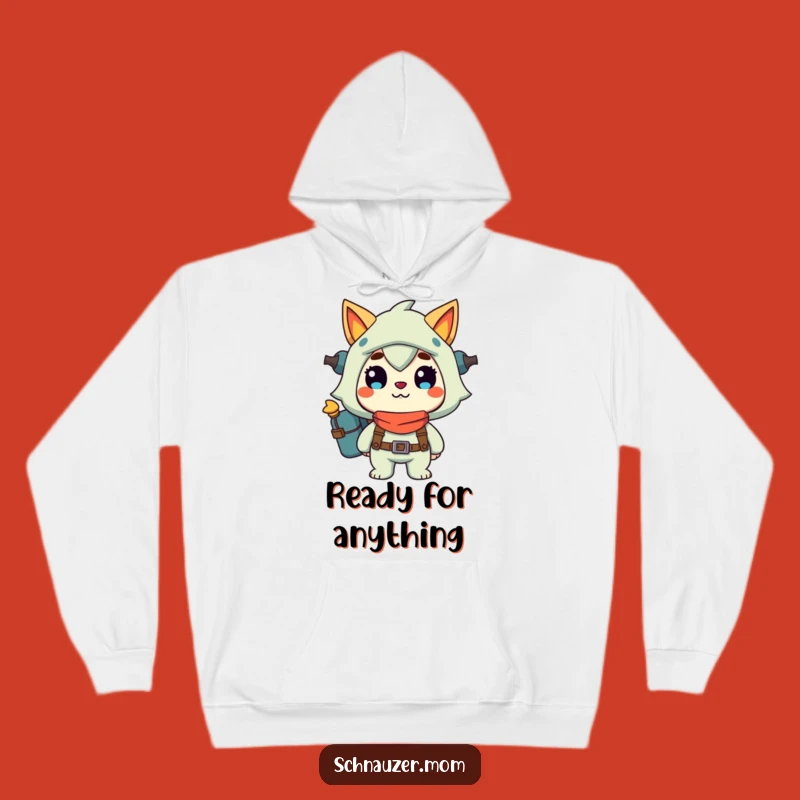Funny Cozy Hoodie: Adventure Grinning Character, Perfect Explorer Gift