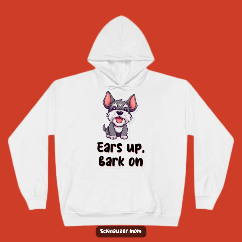 Warm Funny Kawaii Schnauzer Hoodie - Cozy Dog Art, Best Gift
