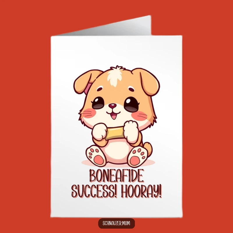 Free Printable Congrats Card: Glee Doggy Bone - Funny Downloadable Gift