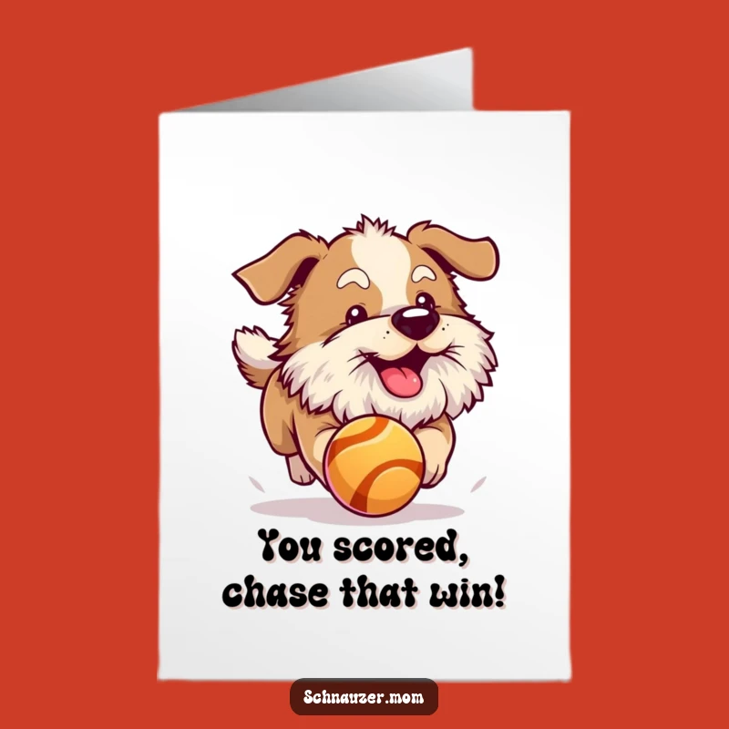 Free Printable Congrats Card: Beardy Dog's Winning Spirit - Funny Downloadable