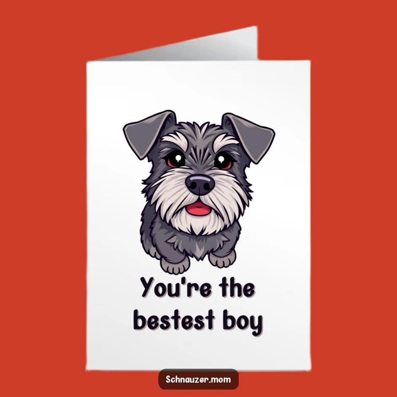 Free Printable Adoring Schnauzer Thank You Card - Ready to Please Downloadable