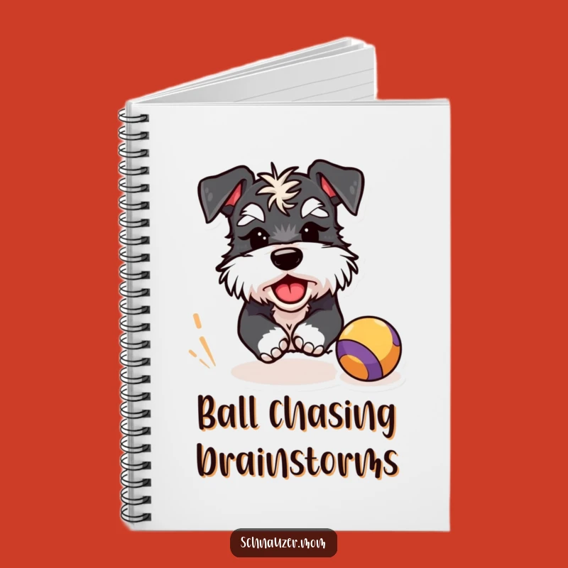 Funny Schnauzer Ball Chase Notebook: Playful Wink Journal, Perfect for Notes & Hilarious Ideas
