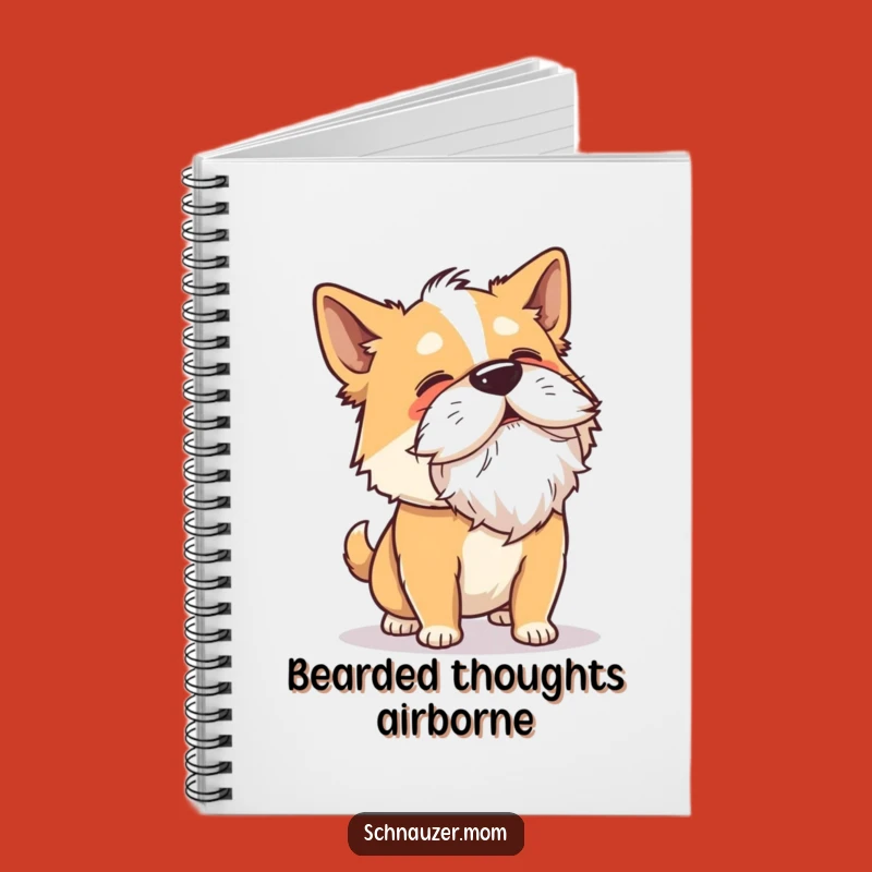 Funny Shaking Dog Notebook: Beard Flying for Your Hilarious Ideas!