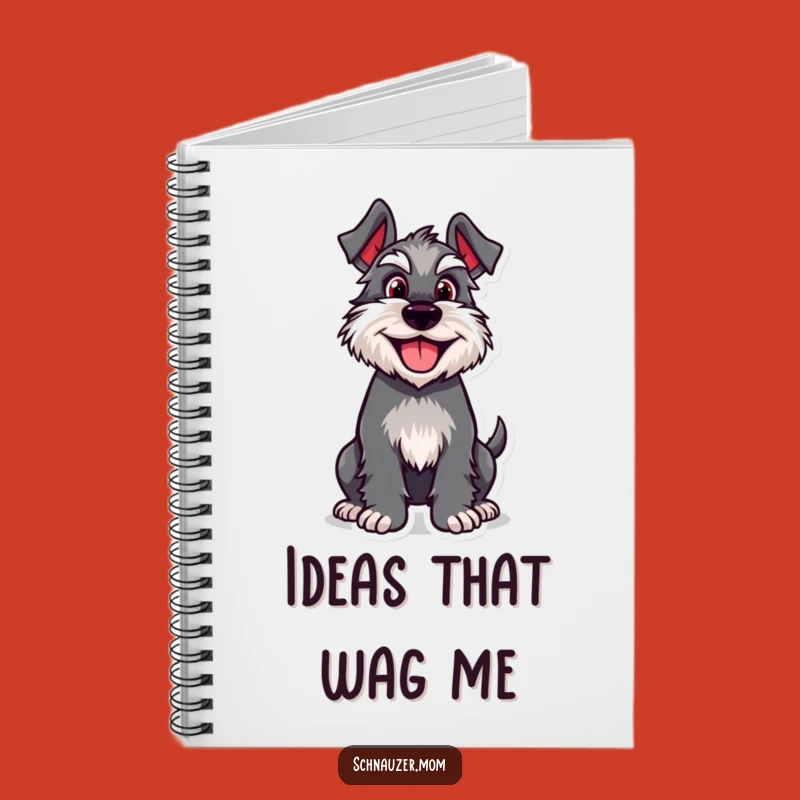Funny Happy Schnauzer Notebook: Jot Down Ideas with Canine Enthusiasm!