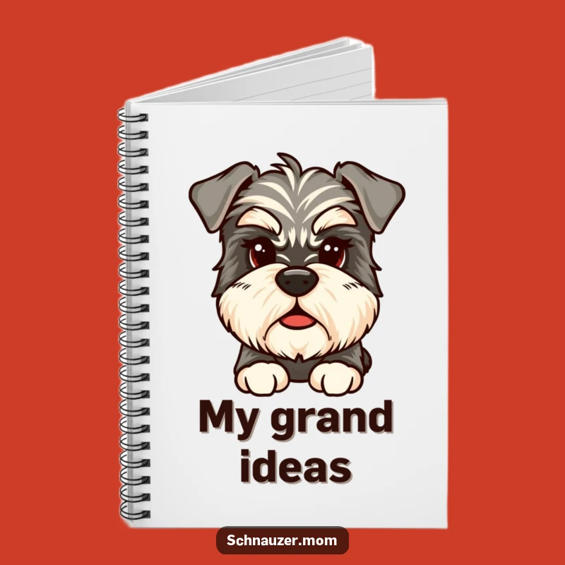 Funny Schnauzer Thought Notebook: Jot Down Ideas, Great Funny Gift
