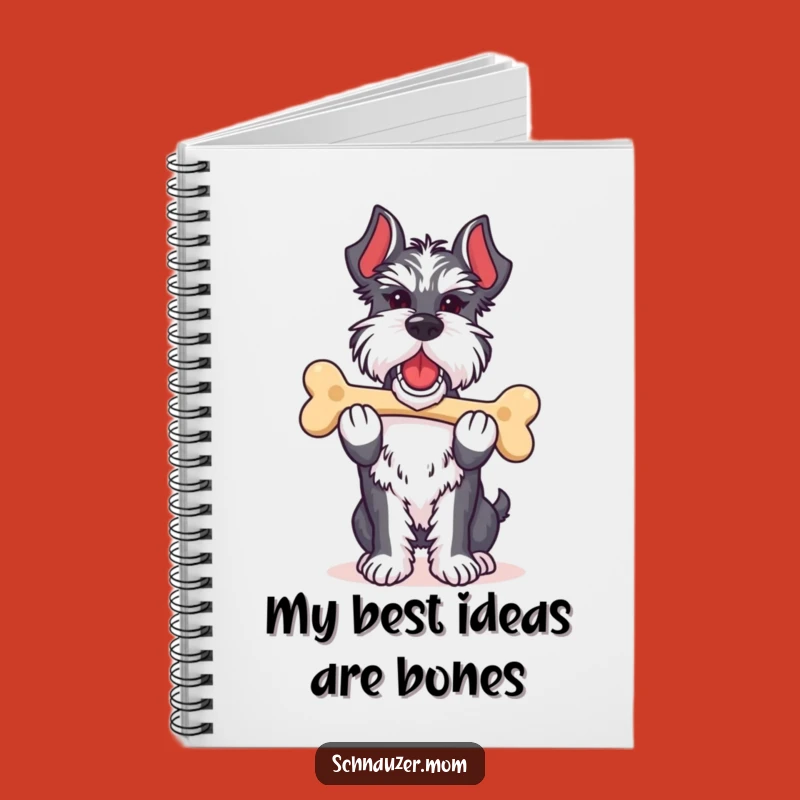 Funny Schnauzer Lady Bone Notebook: Journal Your Triumphs Gift