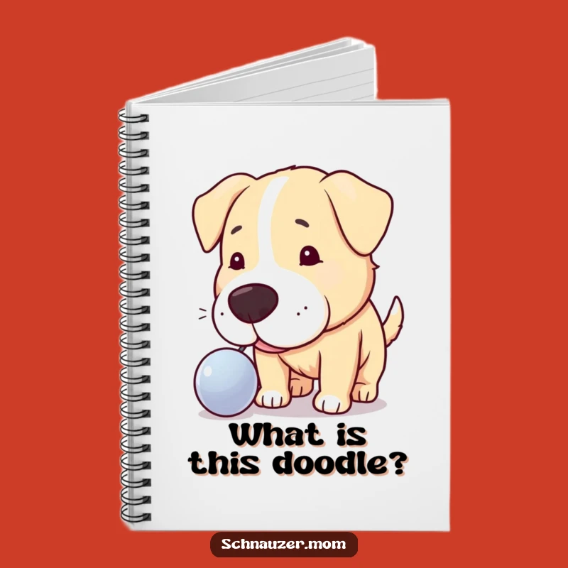 Funny Curious Dog Shiny Object Notebook - Hilarious Journal for Inquisitive Ideas Gift