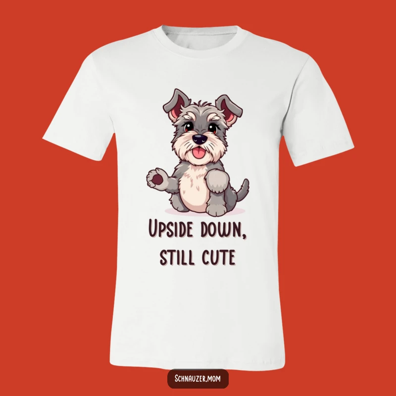 Funny Schnauzer Headstand T-Shirt: Wacky Dog Yoga Pose - The Ultimate Funny Gift