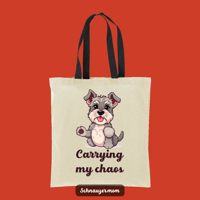 Funny Schnauzer Headstand Tote Bag: Carry Your Laughs with This Chic Dog Accessory
