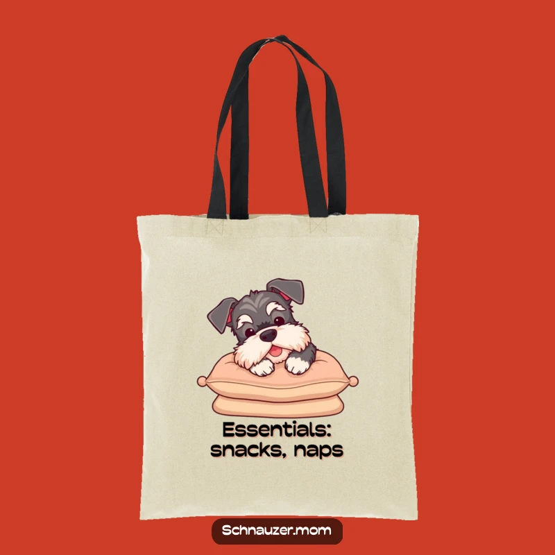 Funny Schnauzer Sigh Tote Bag: Carry Your Relaxation in Style - Chic Dog Accessory