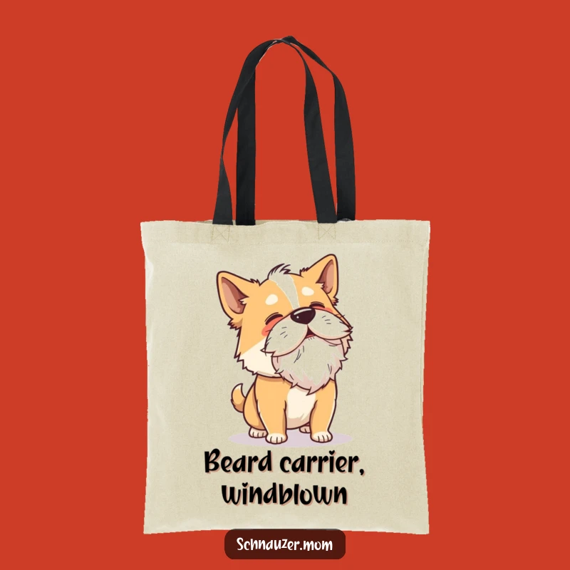 Funny Shaking Dog Tote Bag: Carry Your Essentials with Flying Beard Style!