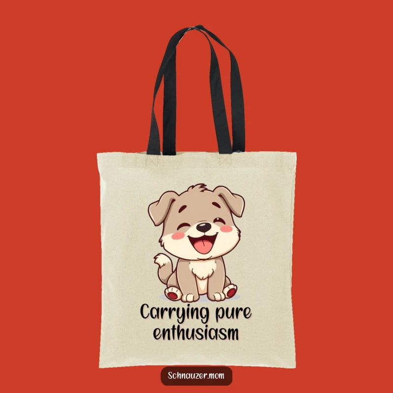 Funny Tote Bag: Playful Pup Design, Chic Humorous Gift